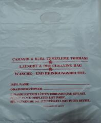 Çamaşır Kuru Temizleme Torbası Laundry Bag 40x50 cm Pe